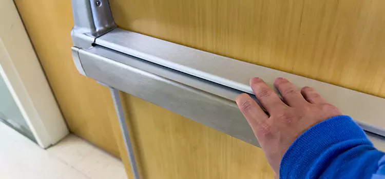 Installing a Push Bar on a Door Carney